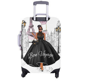 Bon Voyage Paris Luggage Cover