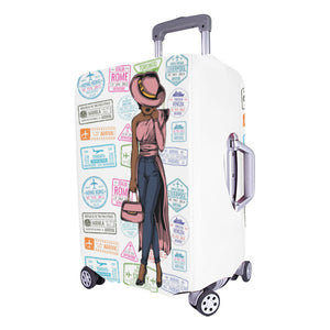 Passport Lady Luggage Cover