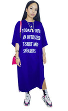 Load image into Gallery viewer, Today&#39;s Outfit Oversized T-Shirt Dress