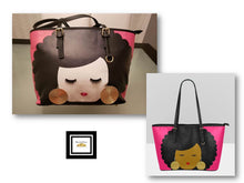 Load image into Gallery viewer, 3-D Afro Handbag