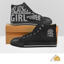 Load image into Gallery viewer, Black Girl Power High Top Canvas