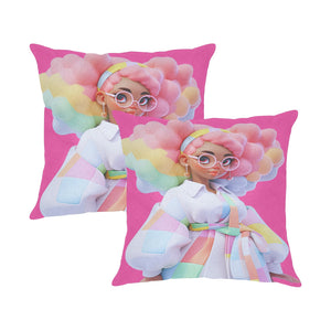 Black Girl Cotton Candy Blanket and Pillowcases
