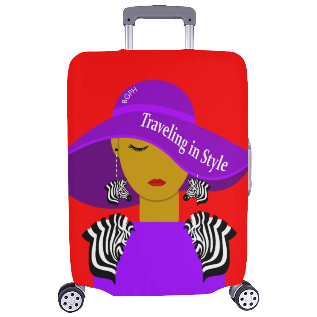 Traveling In Style (Zebra) Luggage Cover