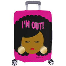 Load image into Gallery viewer, Afro I&#39;m Out Luggage Cover