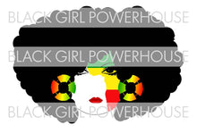 Load image into Gallery viewer, African Face Woman PNG File