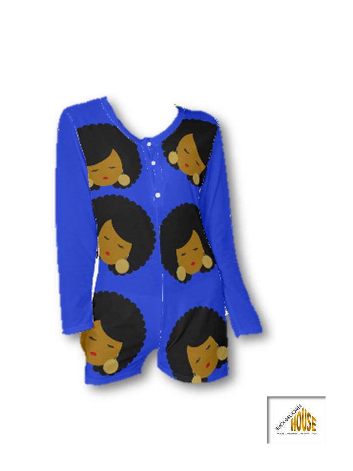 Afro Woman Pajama Onesie