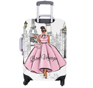 Bon Voyage Paris Luggage Cover