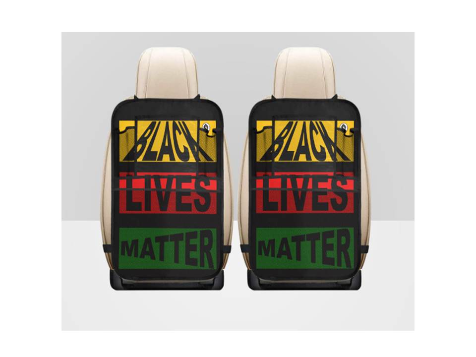Black Lives Matter Car Seat Organizers with Pouches (2)