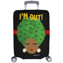 Load image into Gallery viewer, Turban Lady I&#39;m Out Luggage Cover