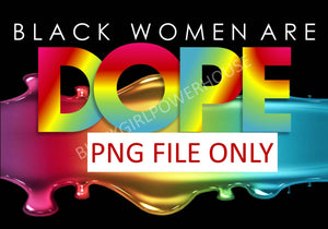 DOPE WOMEN PNG FILE