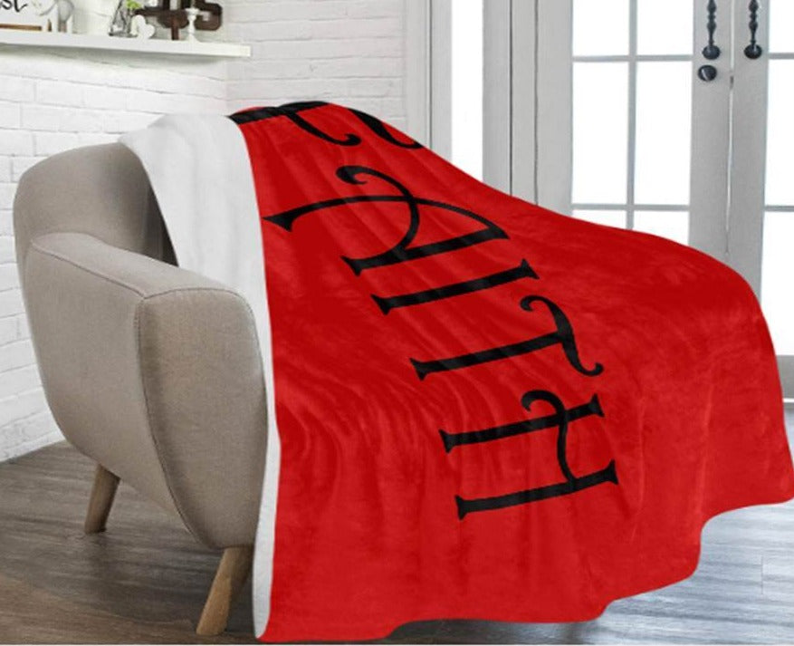 FAITH Ultra Soft Fleece Blanket