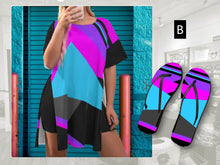 Load image into Gallery viewer, Plus Size Colorful 2-Piece Summer Set