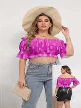 Load image into Gallery viewer, Crop Top with Puff Sleeves