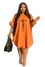 Load image into Gallery viewer, Faith Dress with Ruffled Sleeves