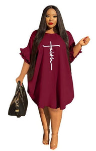 Faith Dress with Ruffled Sleeves