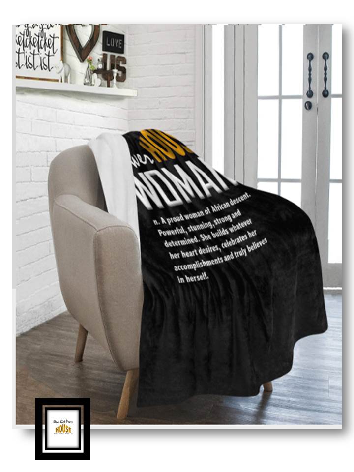 Powerhouse Woman Ultra Soft Fleece Blanket