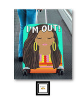 Load image into Gallery viewer, Long Locs Lady Luggage Cover