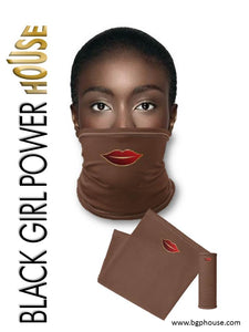 Black Girl Face & Neck Gaiter Mask