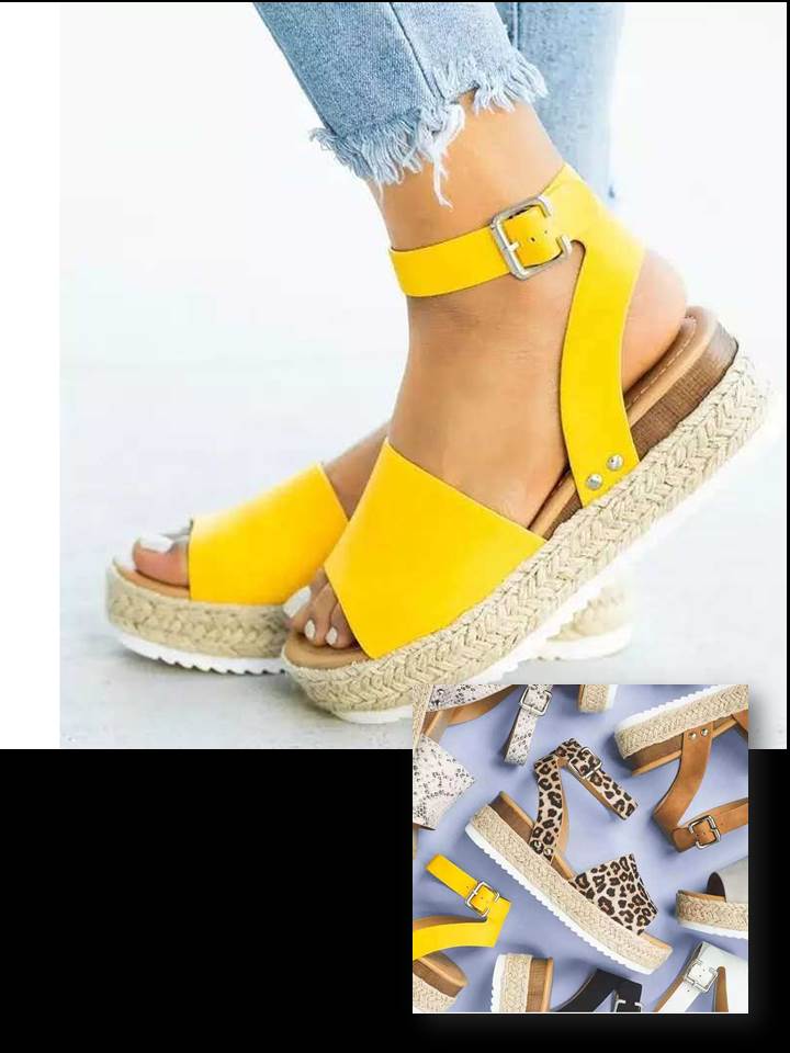 Women's Wedge Sandals With Strap