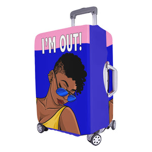 I'm Out Shades Lady Luggage Cover