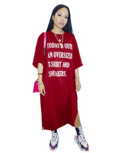 Load image into Gallery viewer, Today&#39;s Outfit Oversized T-Shirt Dress