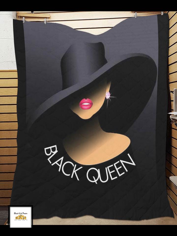 Black Queen Blanket or Quilt