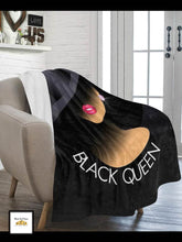 Load image into Gallery viewer, Black Queen Blanket or Quilt