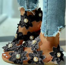 Load image into Gallery viewer, Bohemian Flower Sandals