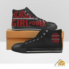 Load image into Gallery viewer, Black Girl Power High Top Canvas