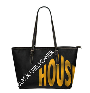 Black Girl Power House PU Leather Tote