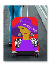 Load image into Gallery viewer, Traveling In Style (Zebra) Luggage Cover